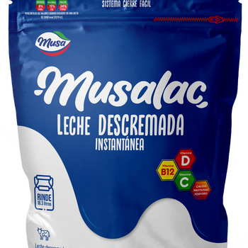 Leche Descremada Instantánea Musalac Musa